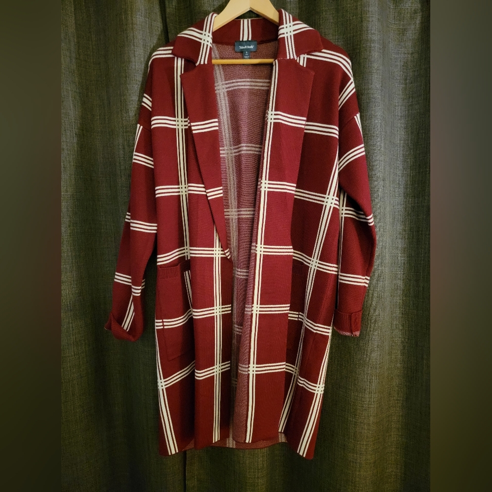 Modcloth plaid overcoat